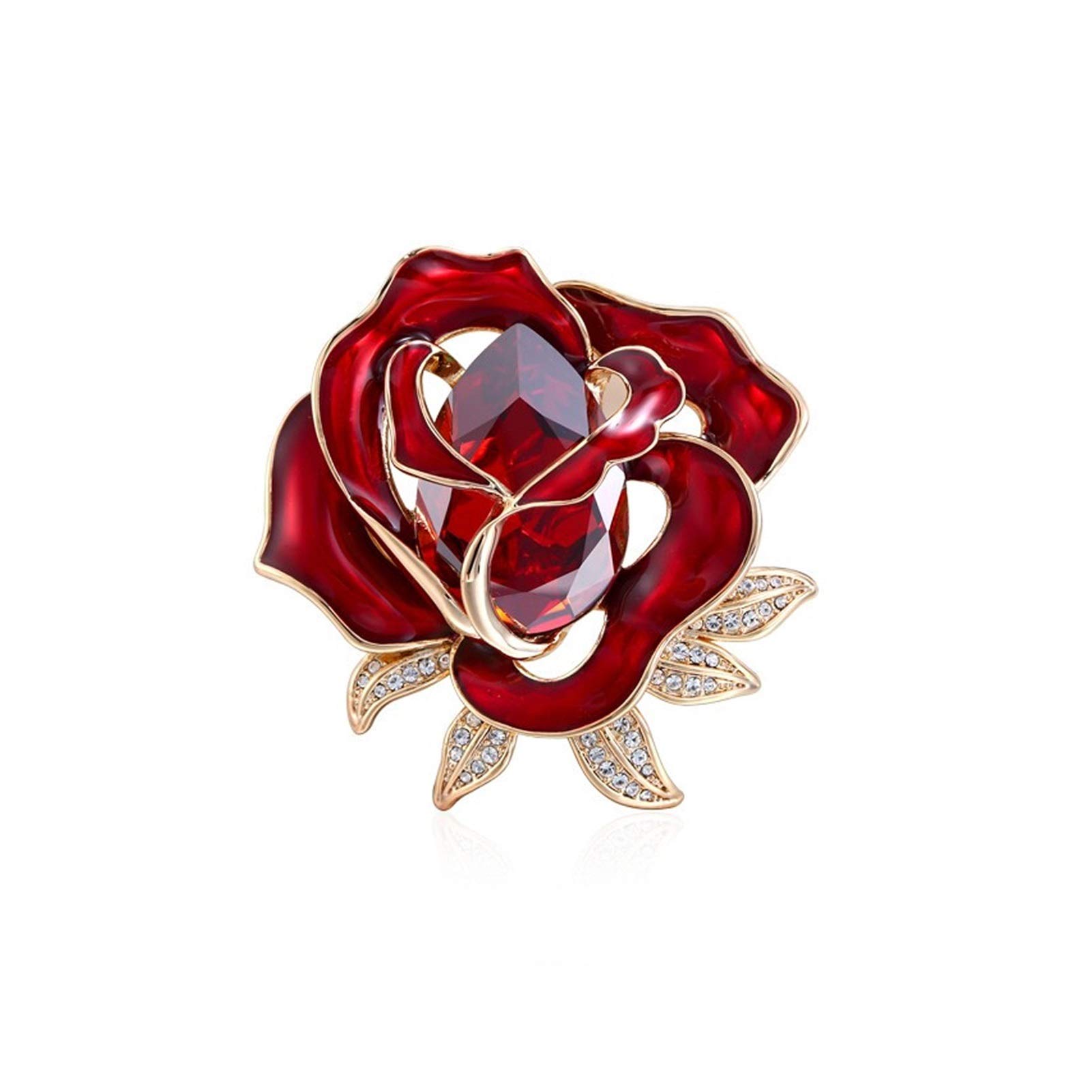 Broszka Pin dla Kobiet Mężczyzn Unikalna Róża Broszka Elegancka Damska Korsarz Akcesoria Klapa Szalik Ubrania Korsarz Panie Urodziny Ślub Bal Walentynkowy Dekoracyjny Ślub Urodziny