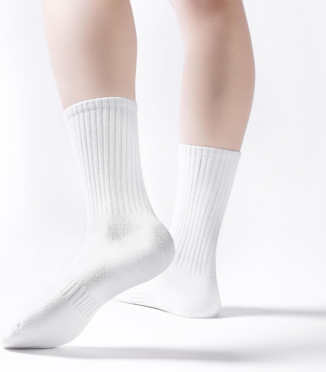 JaGely 36 Pairs Crew Socks Bulk for Women Cotton Breathable | Antislip Wicking Soft Sublimation Socks for Men Women Hiking