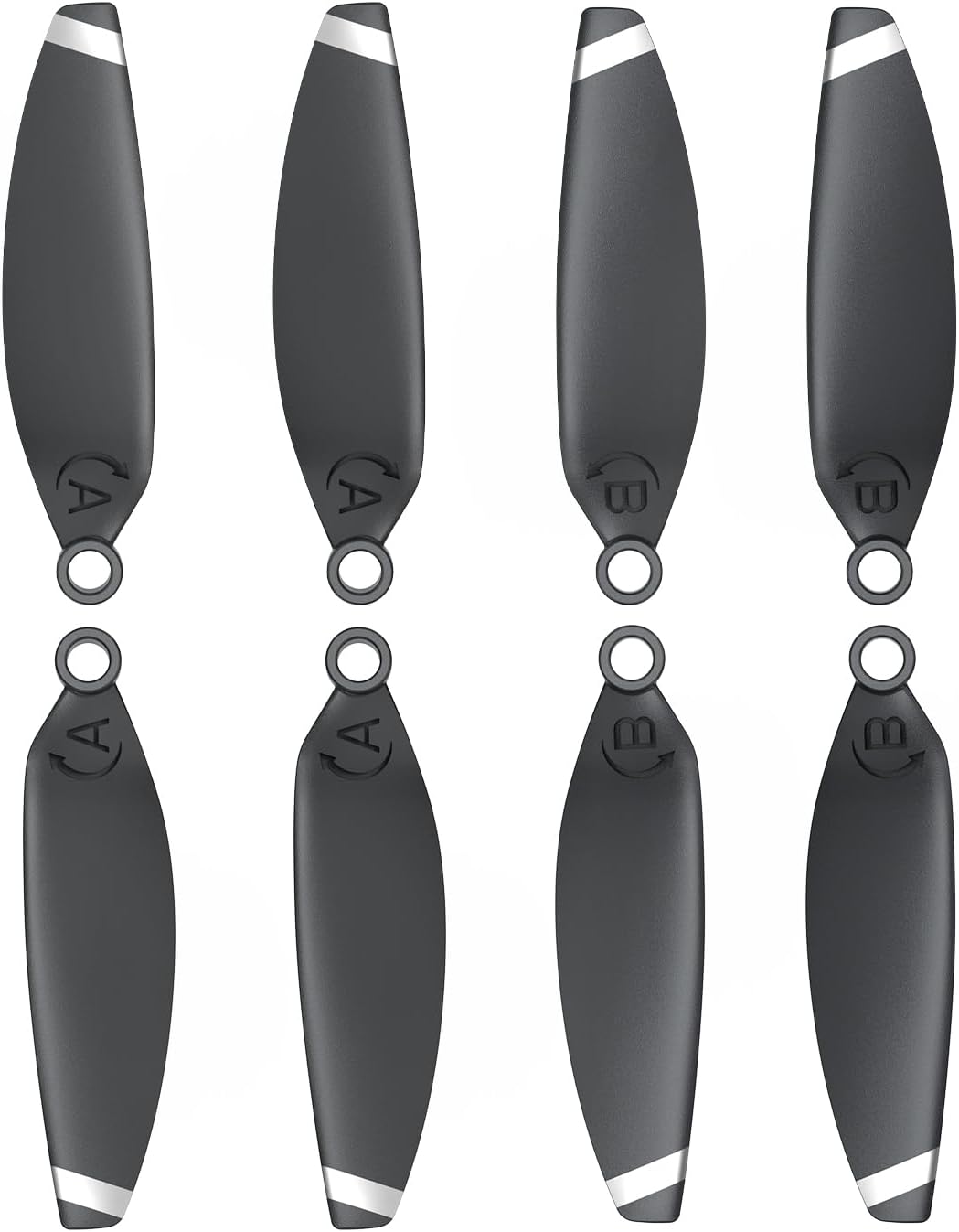 8PCS Replacement Propeller Blades for Holy Stone HS460 Drone, Durable Props with Screws for Easy Installation