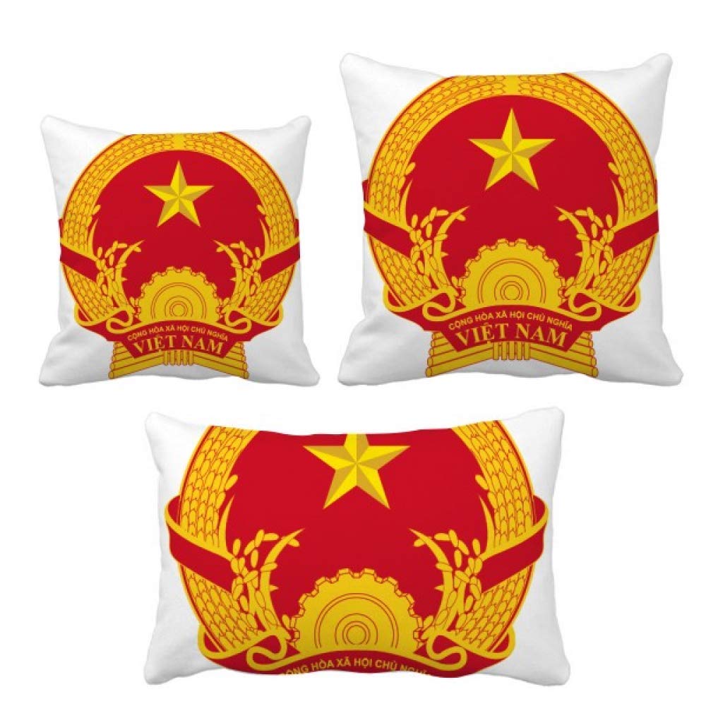 Coussin emblème Asie Vietnam DIYthinker oreiller déco salon lit