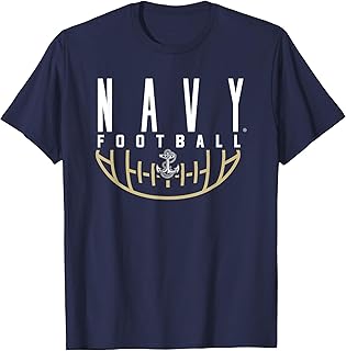 US Naval Academy Navy Midshipmen Football Arch T-Shirt