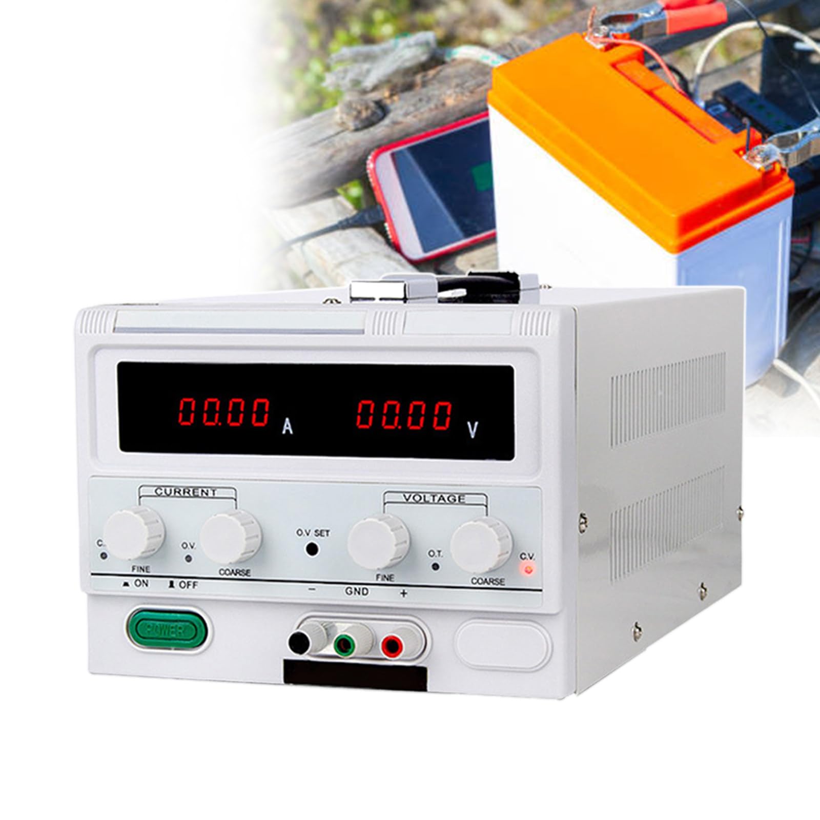 Fuente de alimentación Lineal Variable, 0-15/30 Voltios CC 0-10/20/30 Amperios, para reparación de computadoras, líneas de producción electrónica, Uso Industrial en Laboratorio (15V/30A)