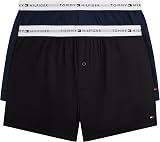 Tommy Hilfiger Boxer tissé 2P UM0UM03871 pour Homme, Multi (des Sky/Blk), S - 1