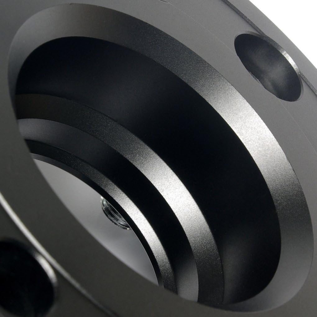 2Pc 35mm Aluminum Hubcentric Wheel spacers 5x120 CB67.1 for Chevrolet Camaro V VI 2010-2017 Forged 6061T6 Black Anodized