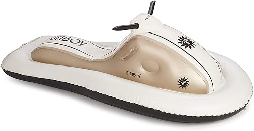 FUNBOY Winter Fun - Motos de nieve inflables, individual, color champán