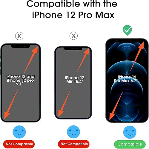 Miniatura 3 de amFilm OneTouch - Protector de pantalla para iPhone 12 Pro Max (6.7 pulgadas, 2020) con kit de fácil instalación, vidrio templado, paquete de 2