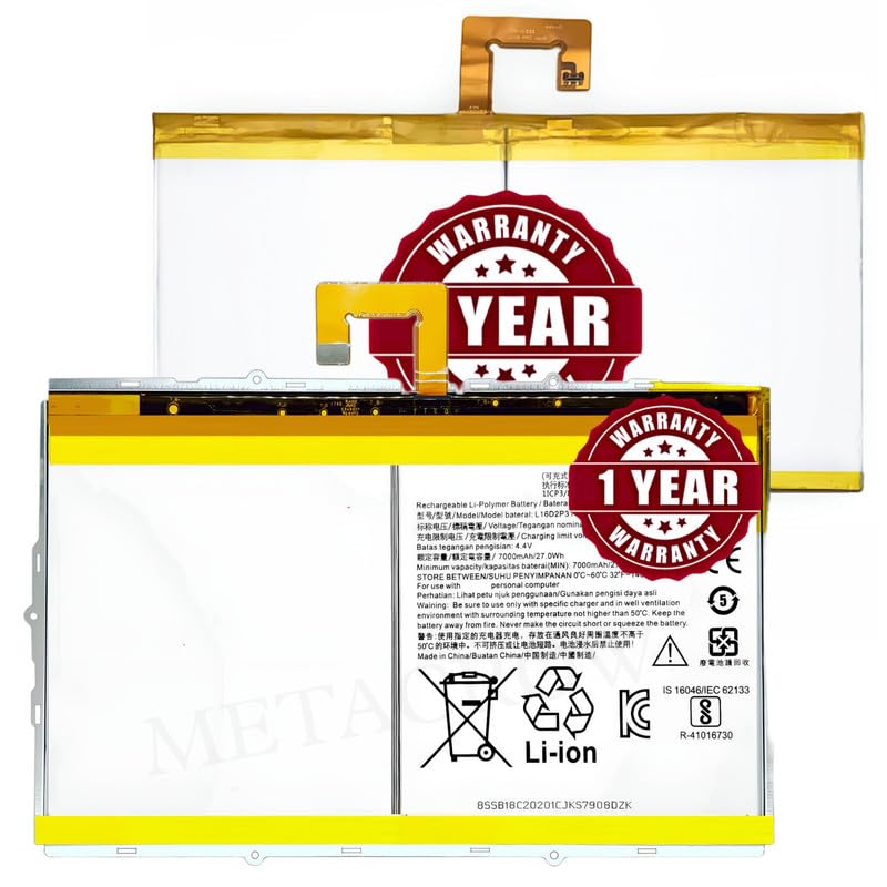 Image of Original L16D2P31 Battery Compatible for Lenovo TAB 4 10 (TB-X304F, TB-X304L) | Tab 4 10 REL (TB-X504F, TB-X504L) | Tab 4 10 Plus (TB-X704F, TB-X704L) - (7000mAh) - 1 Year Warranty CD6