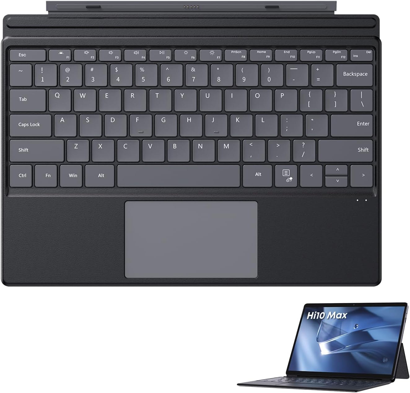 Hi10 Max Tablet Keyboard, Backlit Keyboard for Hi10 Max Tablet, 2 in 1 Magnetic Suction Keyboard, Original Wireless Magnetic Keyboard for Hi10 Max