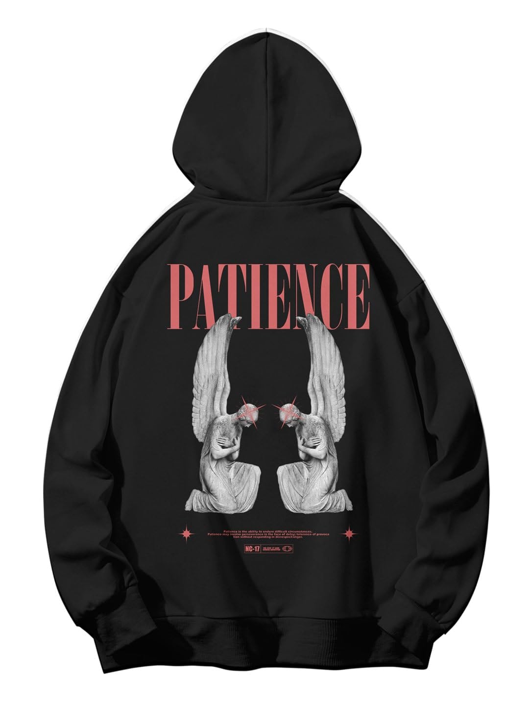 sxv style SXV 'Patience’ Printed Cool Aesthetic Sweatshirt Hoodie-picture-22
