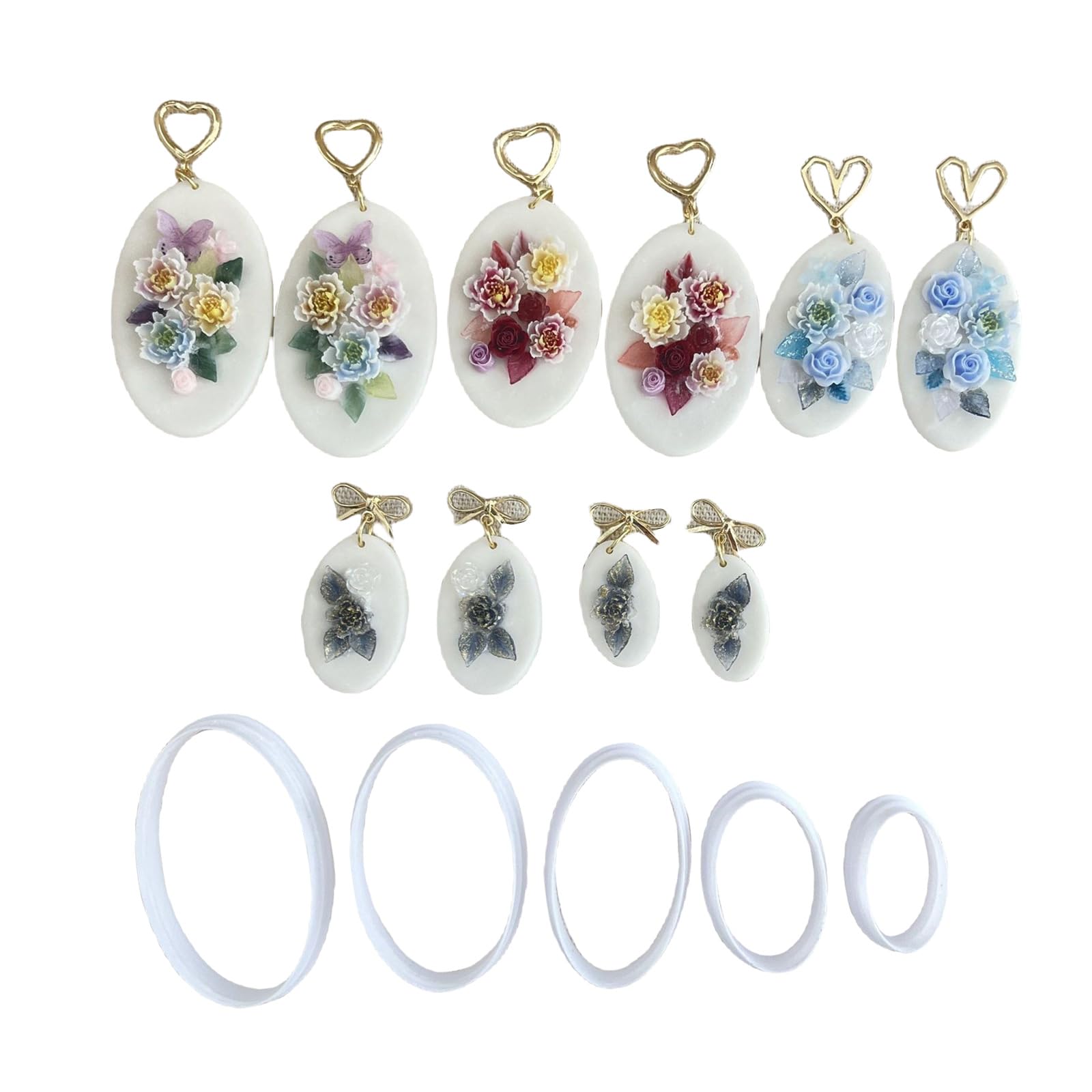 Outil De Découpe Géométrique Pour Argile – 8 Emporte-pièces Pour Fabrication De Bijoux, Boucles D'oreilles DIY - 4