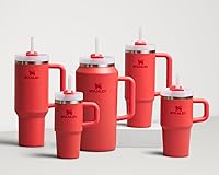 Vista 166 de STANLEY Quencher H2.0 Vaso Térmico con asa y pajilla, 64 onzas, tapa Flowstate de 3 posiciones, gran capacidad para viajes y deportes, vaso de acero