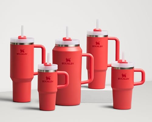 Miniatura 166 de STANLEY Quencher H2.0 Vaso Térmico con asa y pajilla, 64 onzas, tapa Flowstate de 3 posiciones, gran capacidad para viajes y deportes, vaso de acero