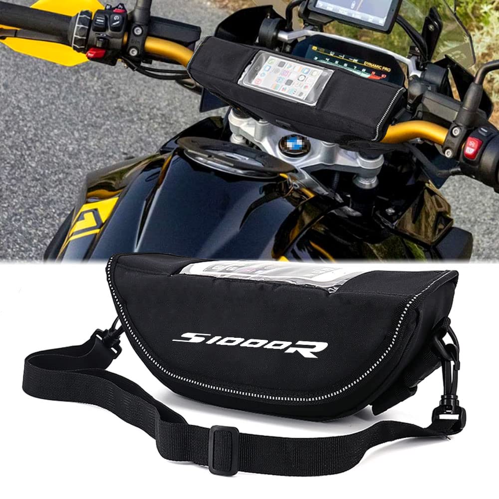 Sac de guidon pour S1000R S1000RR R1200GS R1250GS ADVENTURE R1200R R1250R F750GS F850GS Sac de navigation pour guidon de moto, sac de téléphone étanche portable