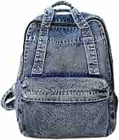 Amazon.com | TYHOTULY Vintage Denim Backpack Casual Style