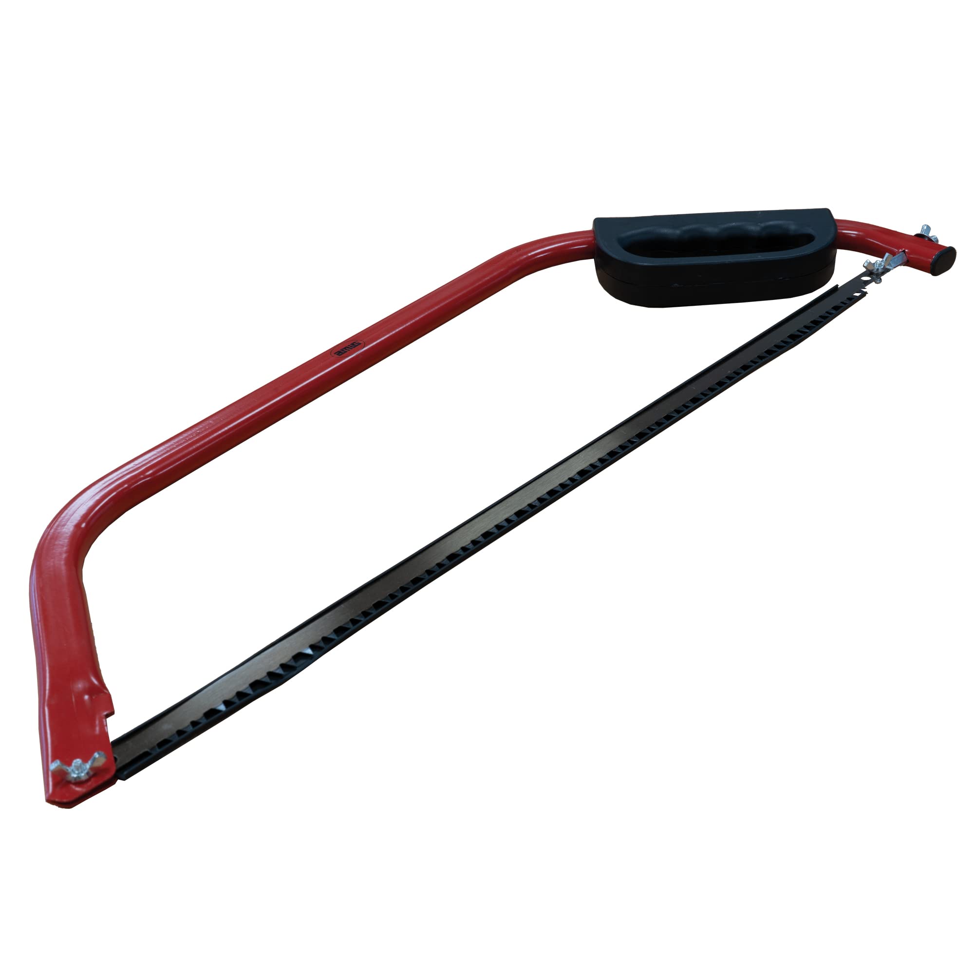 Amig - Arco Tronzador, Hoja de Sierra Recta de Acero, Hoja de 610 mm, Agarre Ergonómico y Seguro, Dentado Universal para Madera Seca, para Cortar y Serrar Madera y Troncos