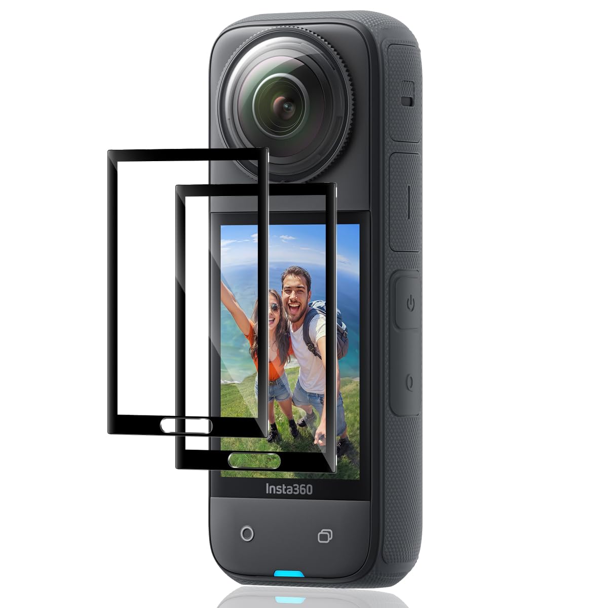 Locofun Schutzfolie für Insta360 X4 / X5 für Panzerglas, 9H Härte Displayschutz Panzer Schutz Glas Folie[2 Stück], Anti-Kratzer Displayschutzfolie Schutzglas für Insta360 X4/X5 Zubehör