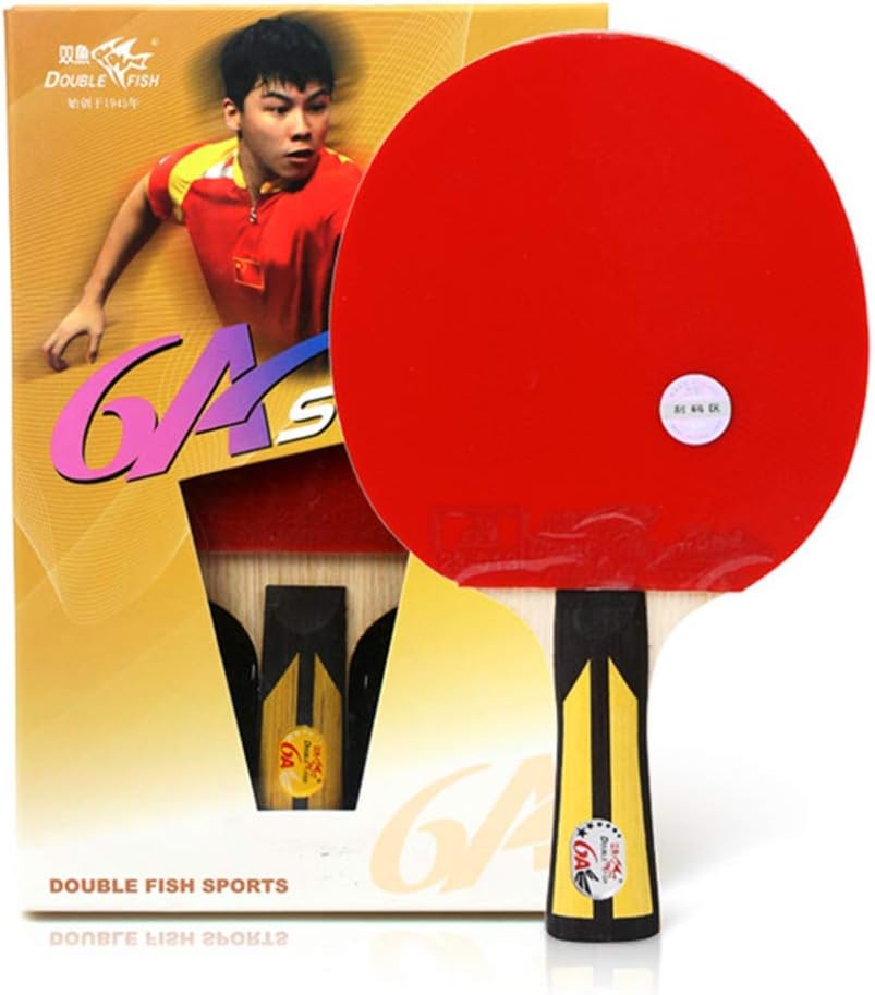 Professional Table Tennis Bat with Case 5-9 Stars Ping Pong Paddle for Beginners/Intermediate/Offensive/Competition / 8 Stars/Short Handle (6 Stars Short Handle)