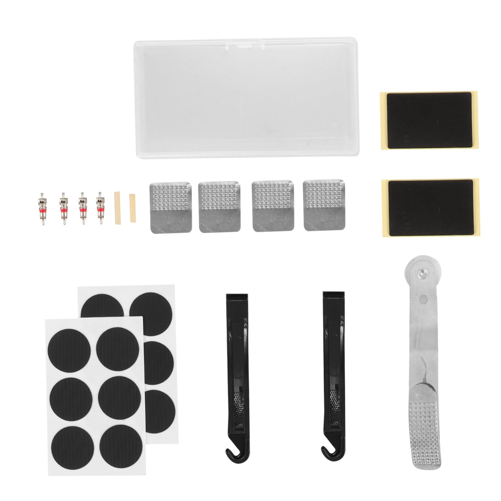 Garneck 1 Set Tire Repair Kit Self-Adhesive Bike Tube Patches for Road Mountain Bikes