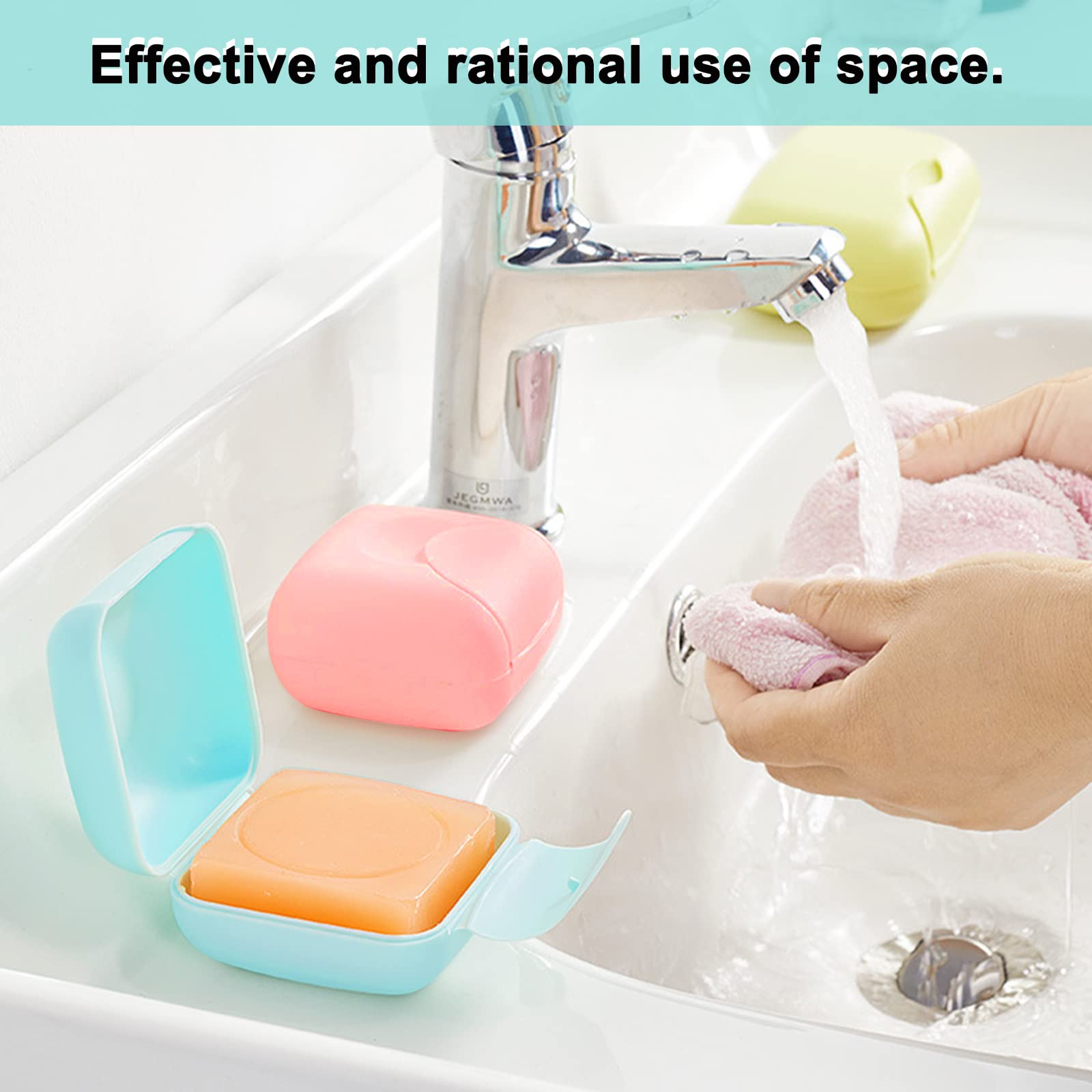 Portasapone da viaggio con scarico dell'acqua per il bagno on