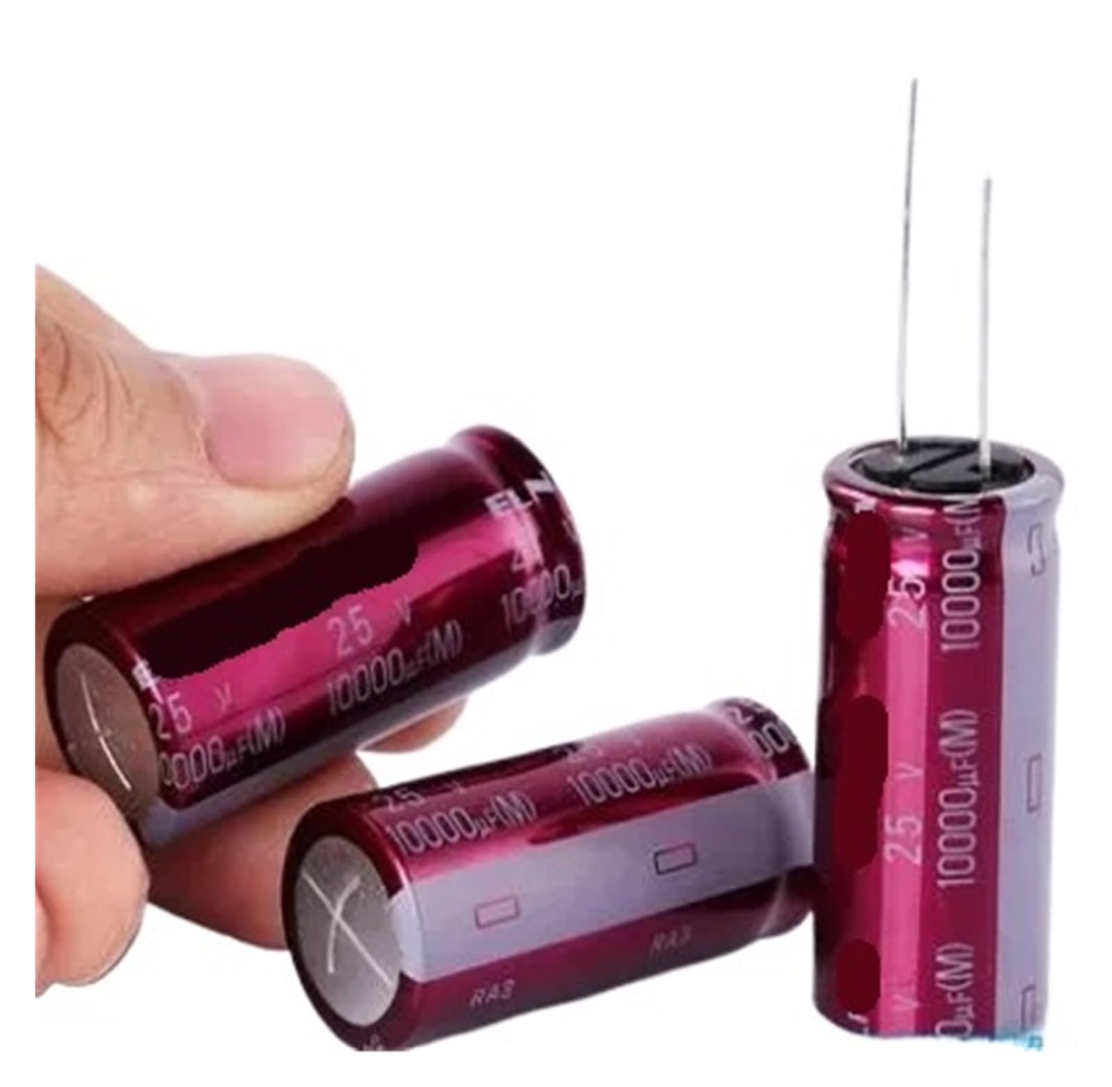 LEOTNNDQ 1pcs 25v10000uF RA3 Audio Filter Electrolytic Capacitor