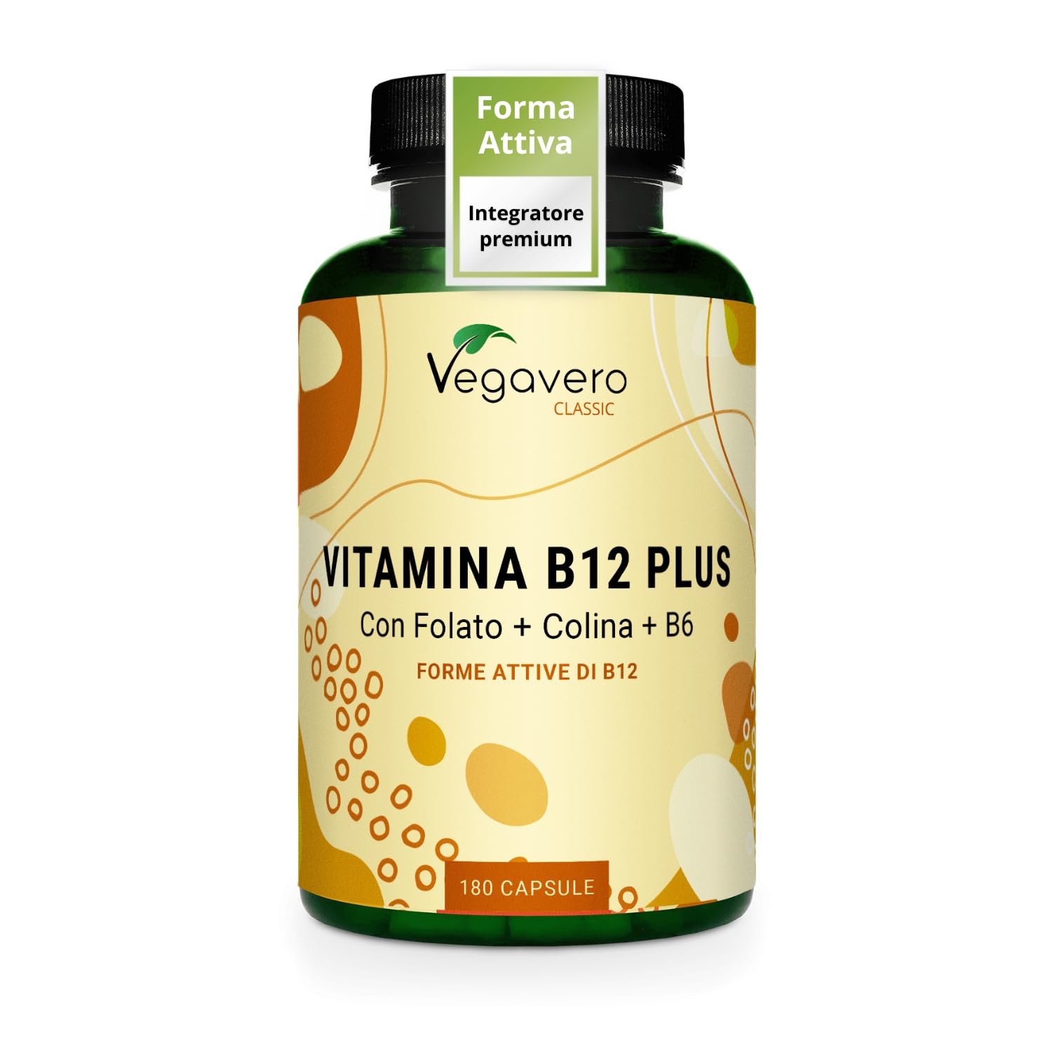 B12 1.000 µg (metilcobalamina + adenosilcobalamina) con colina 200 mg, B6 e fola
