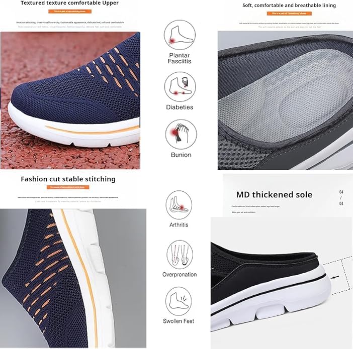 Mens Sport Sandals Orthopedic, Comfort Arch Support Sandals for Men Slip on Breathable Support Sandals for Walking4