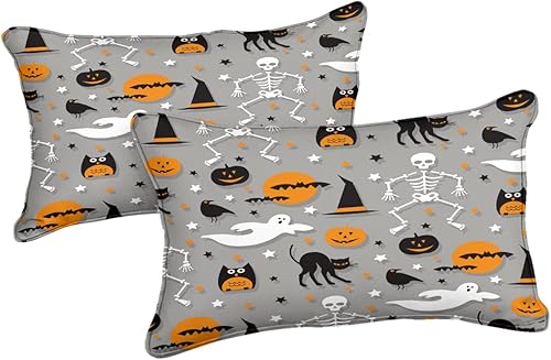 Miniatura 108 de Pumpkin Bedding Halloween Duvet Cover Set Funny Evil Pumpkin Pattern Design Black Halloween Bedding Set Queen 1 Duvet Cover 2 Pillowcases