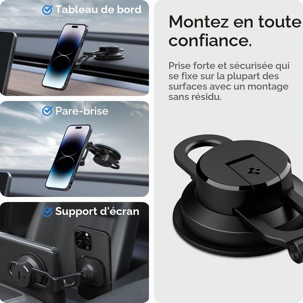 Spigen OneTap 3 MagFit Support Téléphone Voiture MagSafe
