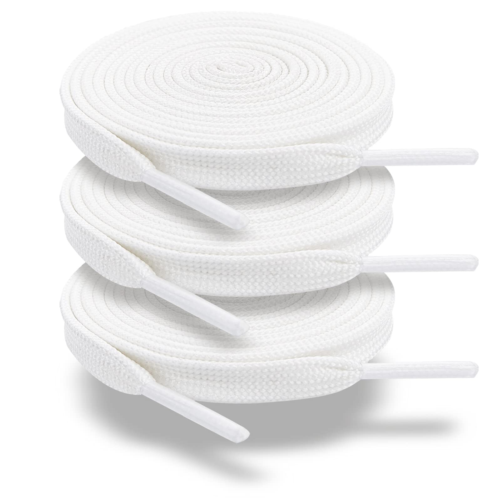 ZHENTOR 3 Pair Flat Shoe Laces for Sneakers, Shoelaces for Sneakers Athletic Running Shoes Boot Strings