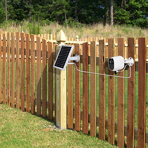 Uyodm 3 Pack Solar Panel For Arlo Essential Spotlight | Weather Resistant, 16.5Ft Outdoor Power Charging Cable, Adjustable Mount | Not For Arlo Hd Pro Pro2 Pro3 - Silver #TOP5