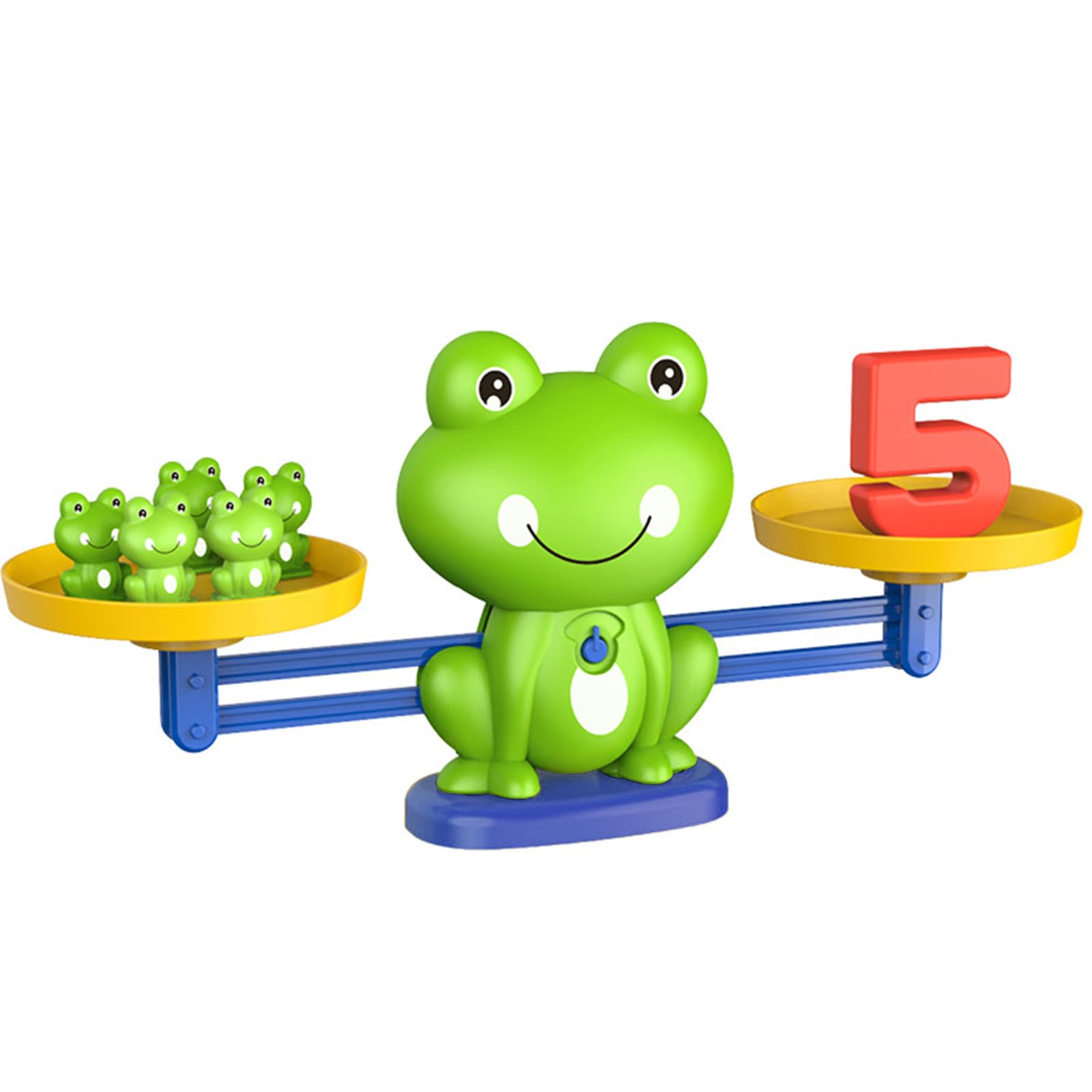 TASBER Frog Balance Scale Math Toys, Number Counting Blocks for Kids, Early Development Learning Toy, Children Developmental Toy, Frog &Card &Numbers, Montessori Educational Toys for 3 4 5 Year Olds