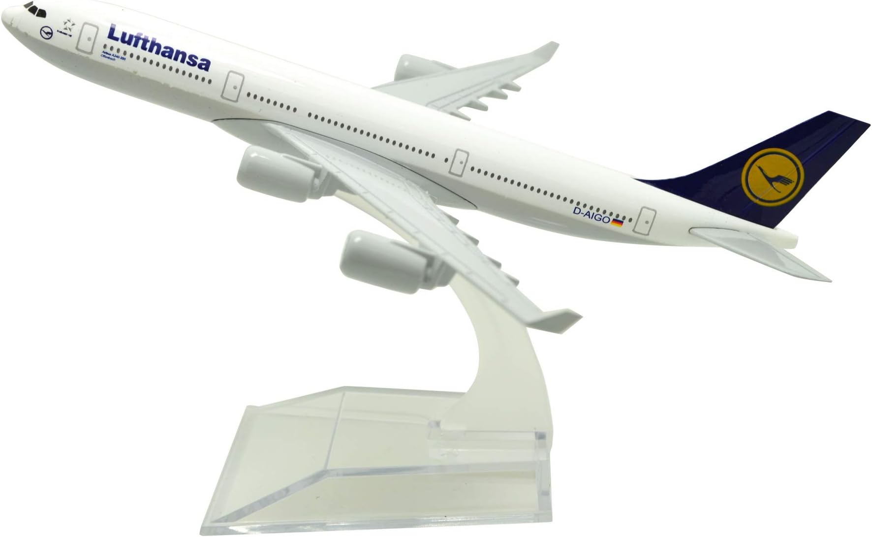 TANG DYNASTY(TM) 1:400 16cm Air Bus A340 Lufthansa Airlines Metal Airplane Model Plane Toy Plane Model
