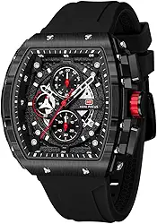 Relógio masculino Mini Focus Fashion Sport (cronógrafo/à prova d'água/luminoso/calendário) relógio de quartzo com pulseira de silicone para homens
