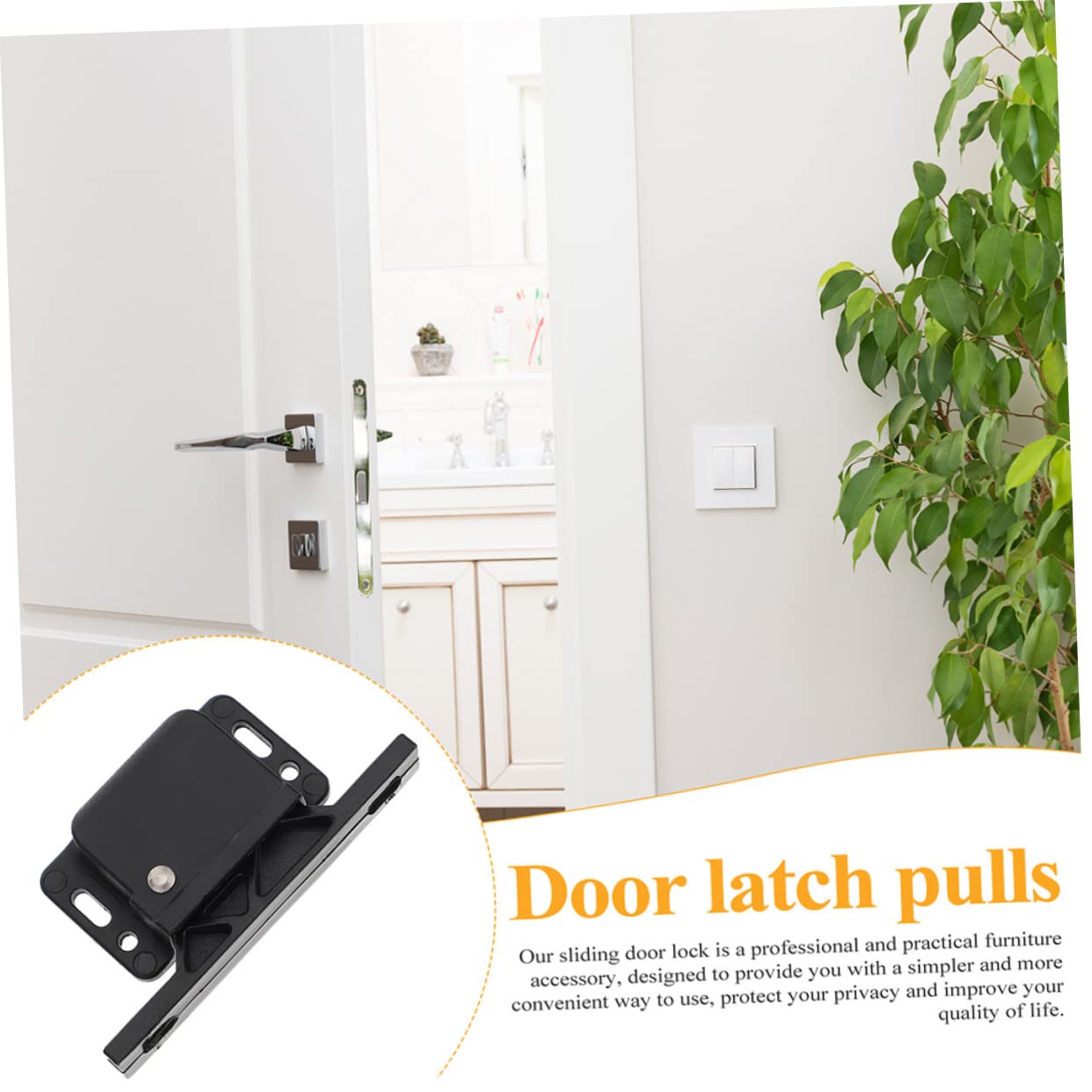 Gadpiparty 4stücke Rv Cabinet Latch Druckverschluss Für Schranktüren Sicherer Kinderschutz Für Schränke Und Schiebetüren Geeignet Für Wohnmobile Und Küchen