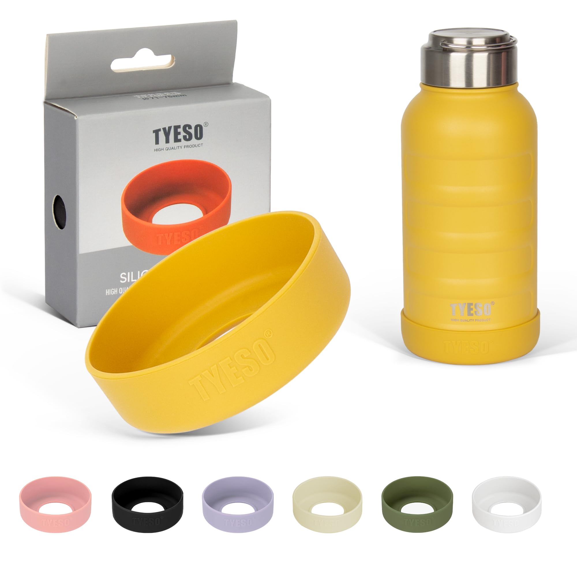 Amazon｜TYESO ウォーターボトルカバー シリコン製 水筒