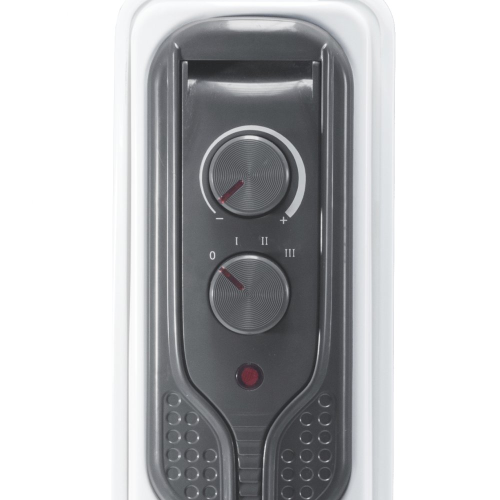 TROTEC Radiador de aceite TRH 20 E Adecuado para habitaciones de hasta 25 m² Potencia de calentamiento (nivel 1/2/3): 800 W / 1,200 W / 2,000 W | Radiador eléctrico, 9 costillas, tamaño de la habitación 25 m²/60 m³