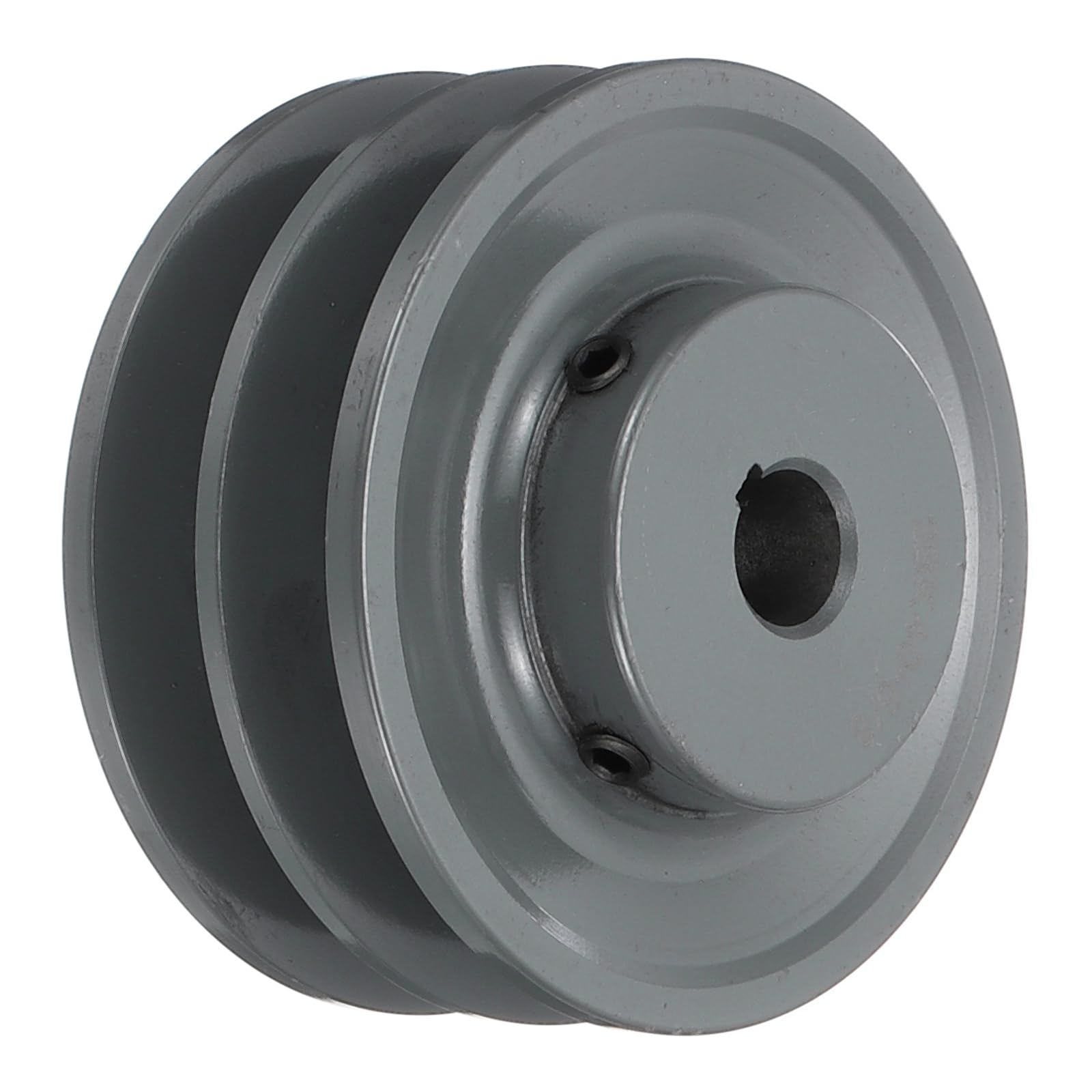 QUARKZMAN Puleggia A V 2BK40-5/8 Con Foro 5/8" Diametro Esterno 3.95" Doppia Gola Puleggia A Web Forata Su Misura Ghisa Sezione Cinghia Per Cinghia 3L O B
