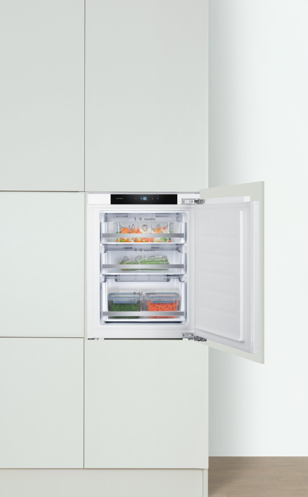 Amica EGSX 321 210 Gefrierschrank, 712 mm Nische, Festtür-Technik, Energieeffizienzklasse D
