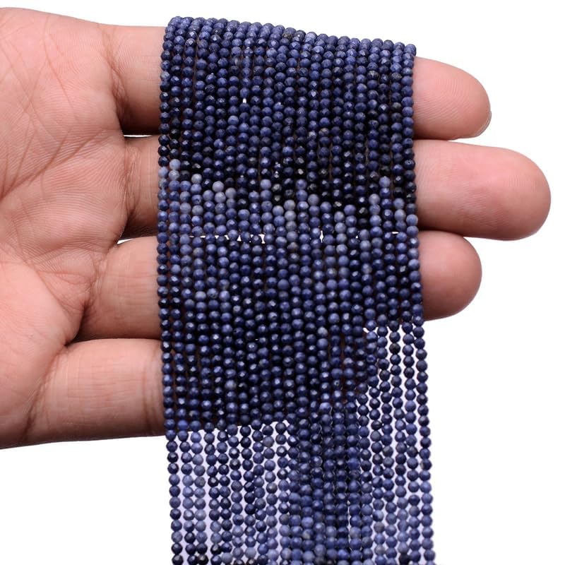 Saphir Bleu Multi 2mm pierres précieuses rondelle micro perles