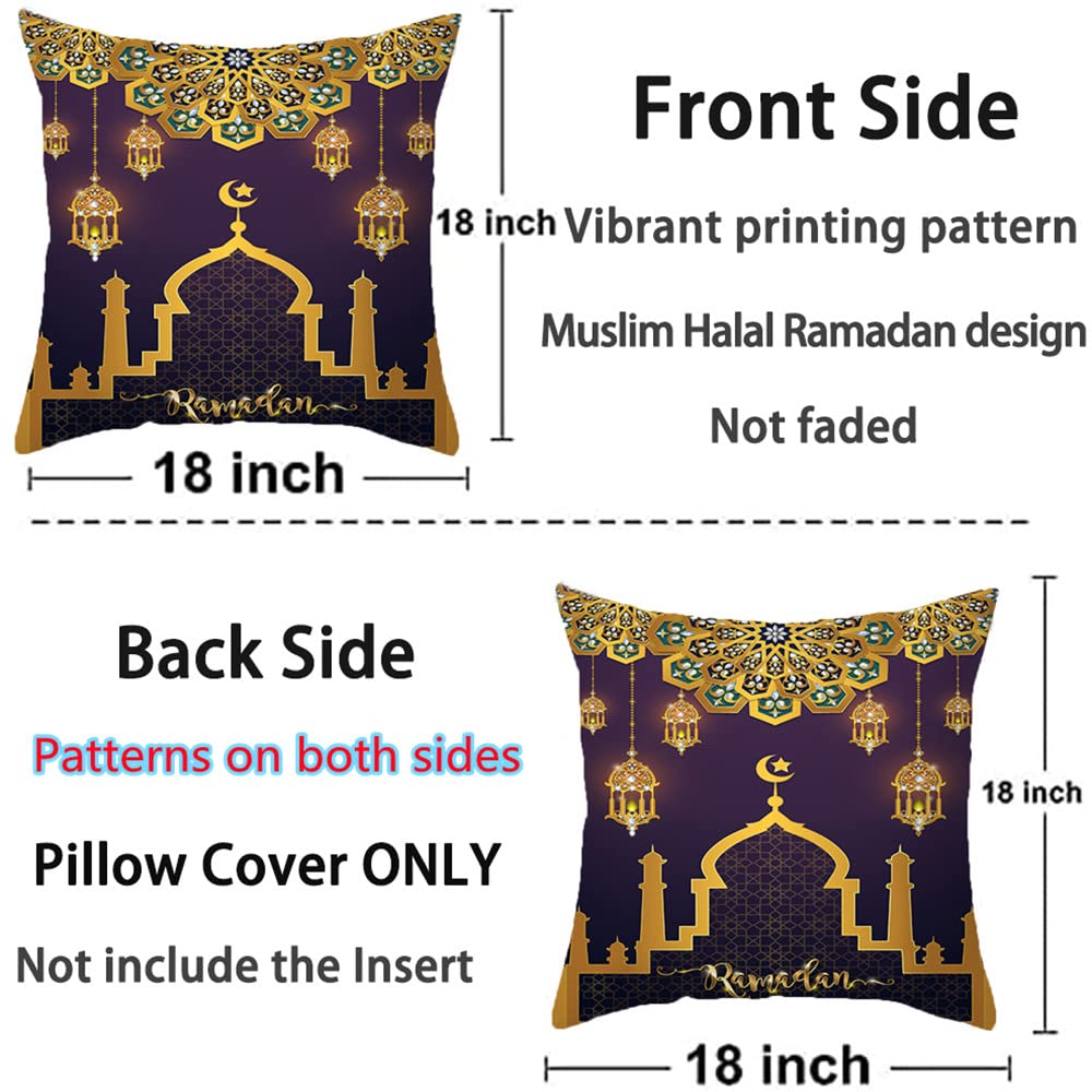 Pieces Throw Pillow Covers With Moon Star Pattern Colorful