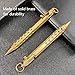 YUEZUDPO Bolt Action Pen, Solid Brass edc Pen Six-edge Pocket Metal Tactical Pen with Refills and Clip Signature Pen for Business, Christmas, Birthday