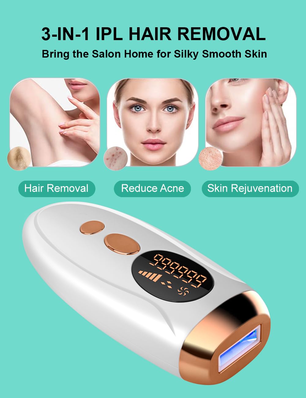 Amazon.com: At-Home IPL Laser Hair Removal Device for Women and