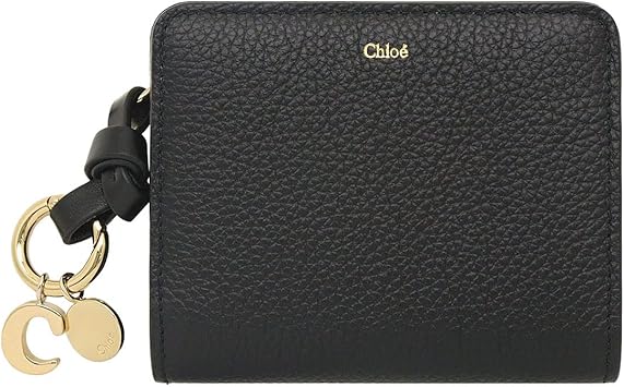 【外装美品】Chloé クロエホースチャーム 二つ折り長財布 黒 chl-ko220926-6.jpg