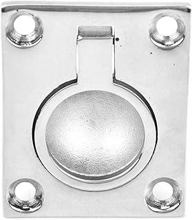 QANYEGN straight Floor Pull Handle, Stainless Steel Flush Lift Buckle Rings, Heavy Duty Recessed Pull Handle for Boat