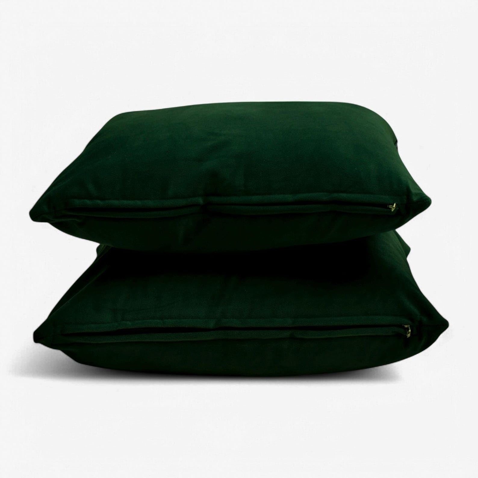 Verde bottiglia Lusso Copricuscino oblungo 50x135 cm | Set di 2 Moderno Velluto Fodera per cuscino | Solido semplice Federe per divano, sofà e letto, arredamento per la casa- Bottle Green Velvet Dream