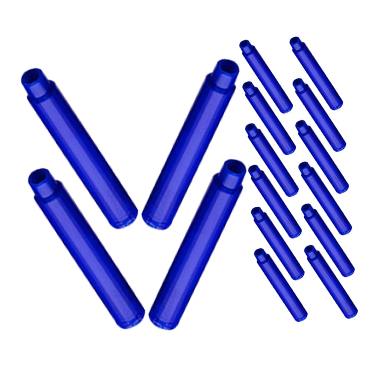 Ricariche per Penna Stilografica 3, 4mm Blu in Plastica 100 Pezzi | Inchiostro Sostituibile, Scrittura Fluida, Design Cancellabile a Caldo, per Scuola e Ufficio
