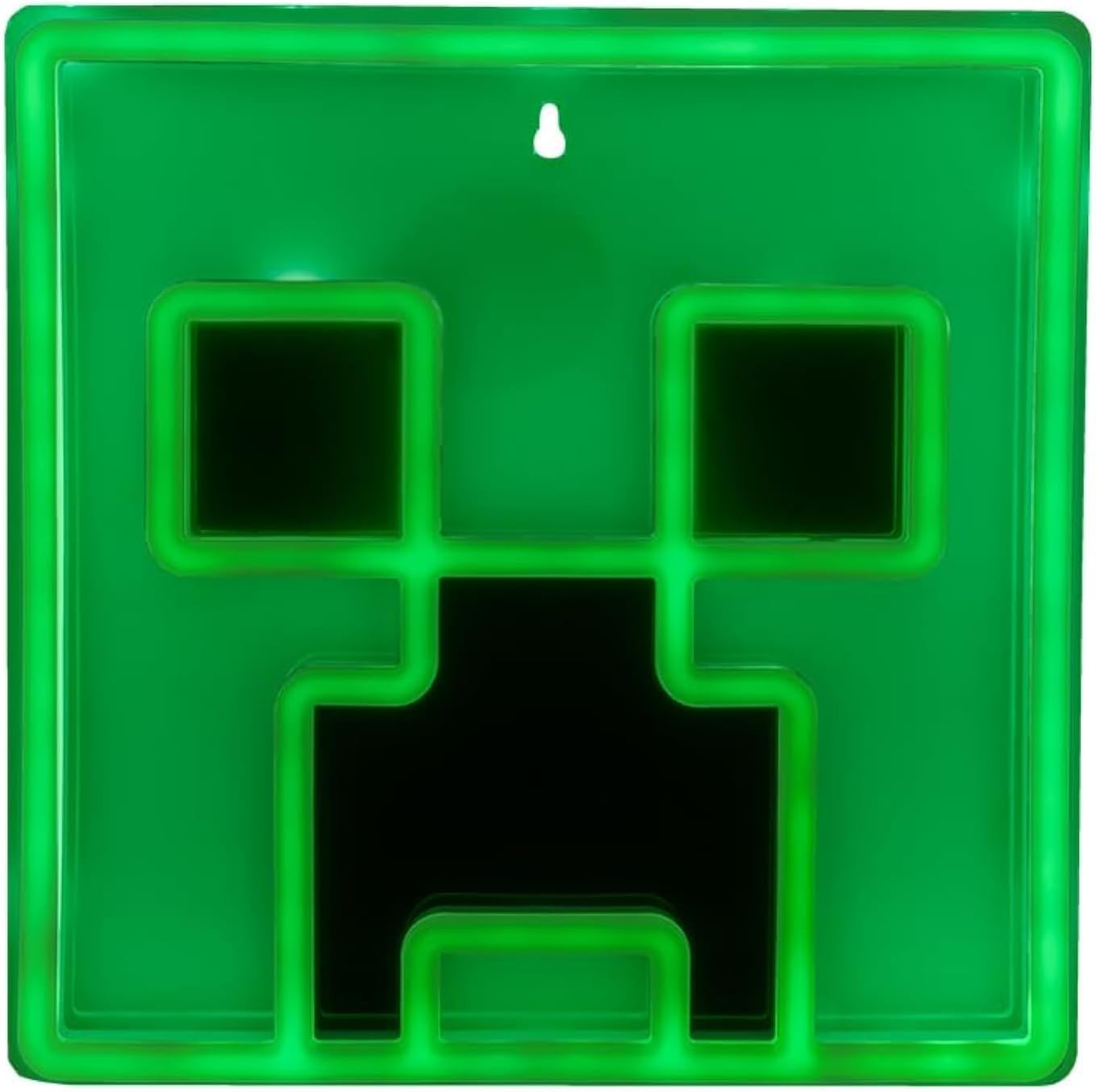 Creeper Iconic LED Wall-Mountable Light Officially Licensed Minecraft Room Decor for Boys and Girls, Gamer Night Light in Vibrant Green - Paladone