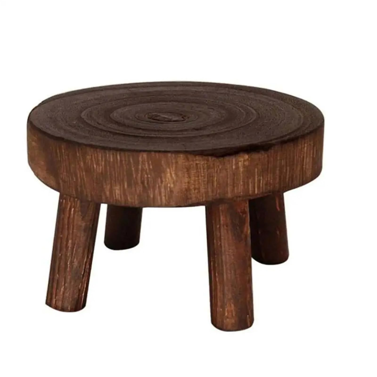 DUNSBY Plant Stand Riser 1 PCS Plant Stand Shelf Creative Wooden Stool Succulent Pot Holder For Living Room(Brown M)