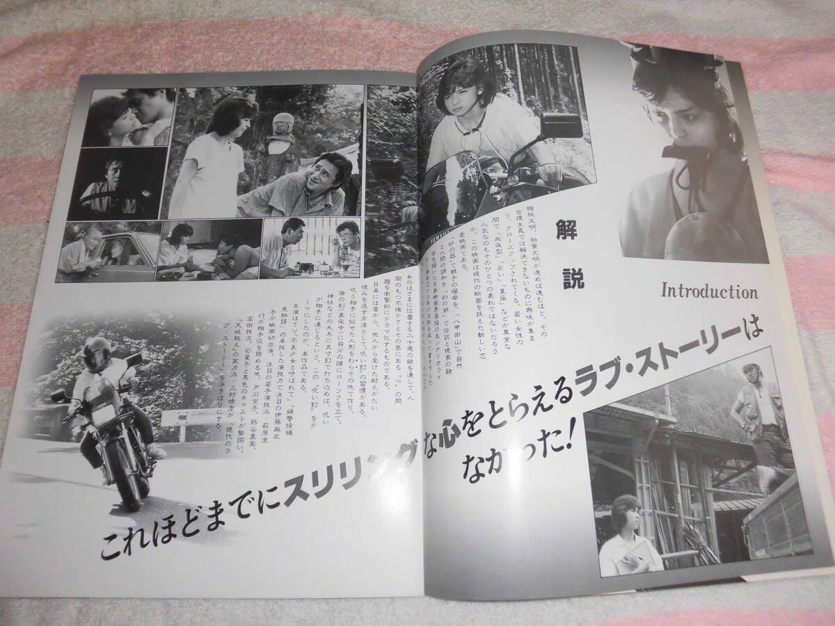 Amazon.co.jp: 愛の陽炎 映画 パンフレット 1986年 いとうまい子