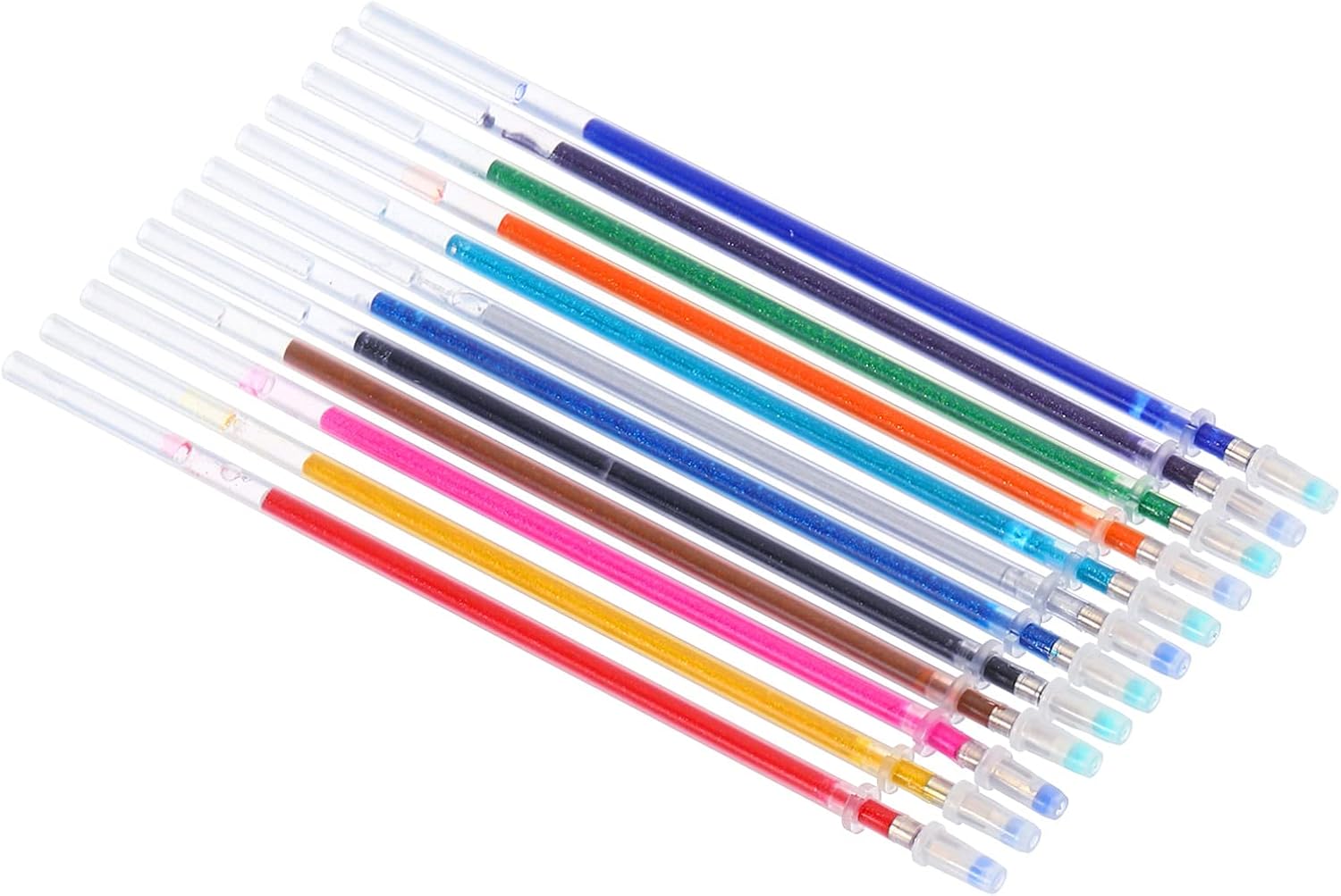 PATIKIL Glitter Gel Pen Refills Only, 5Set / 60Pcs Glitter Pen Refills Art Colored
